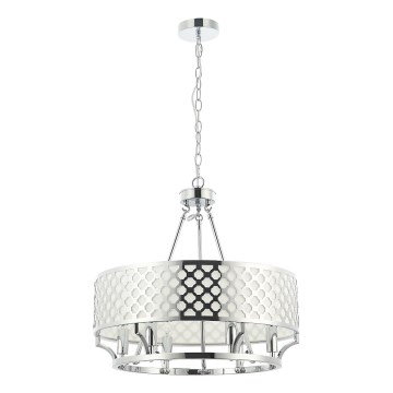Open Design OR84375 - Ketjulla roikkuva kattokruunu VERNO 6xE14/12W/230V halkaisija 55 cm kiiltävä kromi