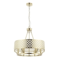 Open Design OR84382 - Ketjulla roikkuva kattokruunu VERNO 6xE14/12W/230V Ø 55 cm messinki