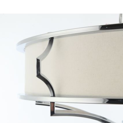Open Design OR84429 - Kattovalaisin STESSO 6xE27/12W/230V halkaisija 85 cm kiiltävä kromi/valkoinen