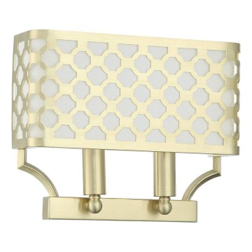 Open Design OR84603 - VERNO-seinävalaisin 2xE14/12W/230V messinki