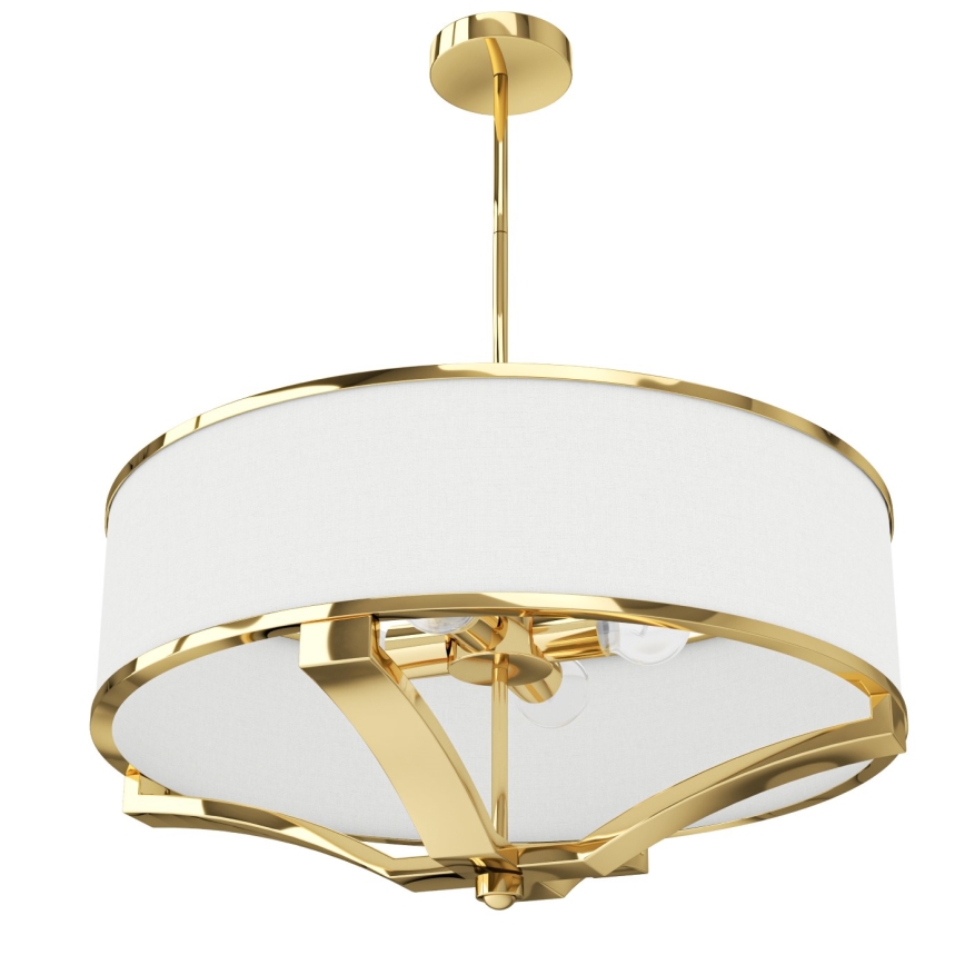 Open Design OR84825 - Riippuvalaisin varrella GERDO 4xE27/12W/230V kultainen/valkoinen