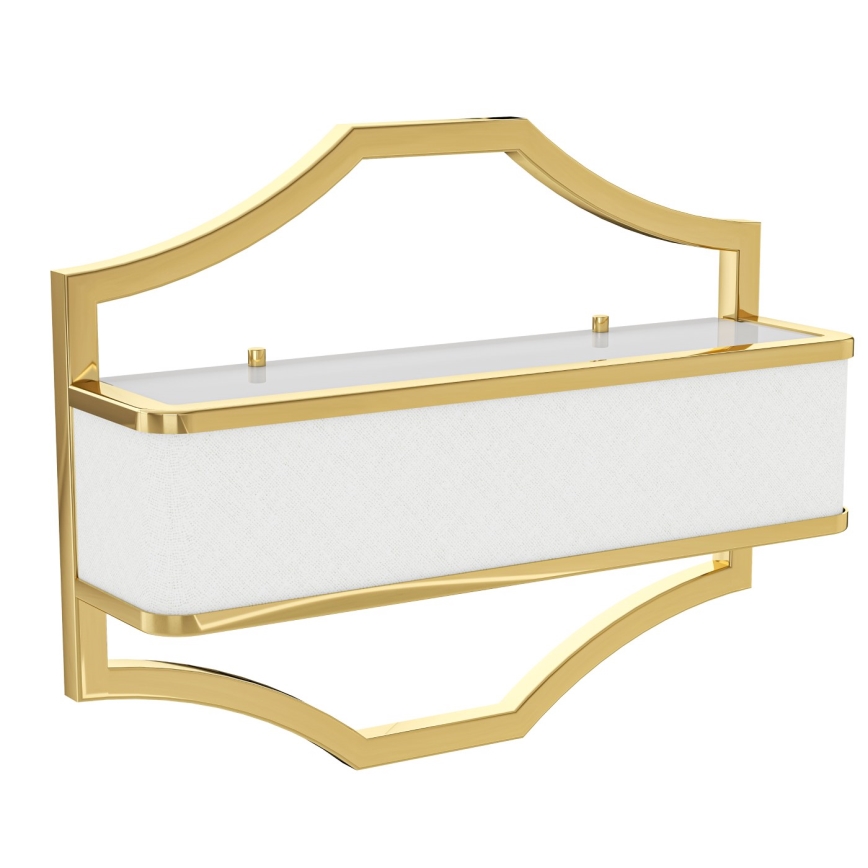 Open Design OR84832 - Seinävalaisin GERDO 2xE14/12W/230V kultainen/valkoinen