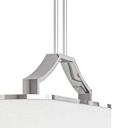 Open Design OR84849 - GERDO OVALE varrellinen riippuvalaisin 6xE14/12W/230V kiiltävä kromi/valkoinen