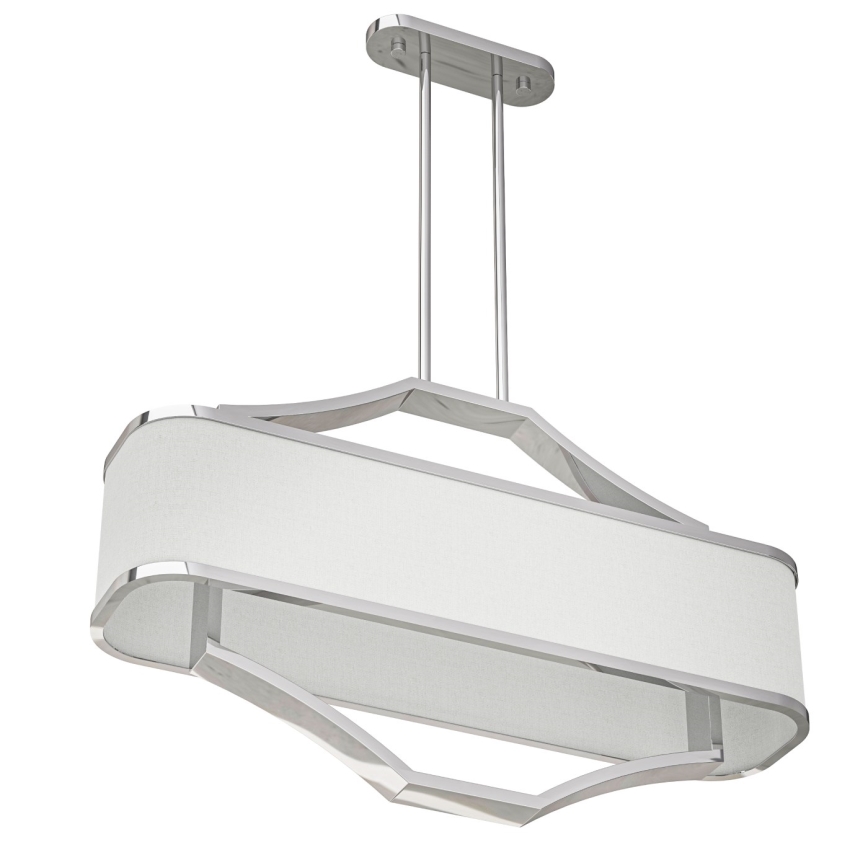 Open Design OR84849 - GERDO OVALE varrellinen riippuvalaisin 6xE14/12W/230V kiiltävä kromi/valkoinen