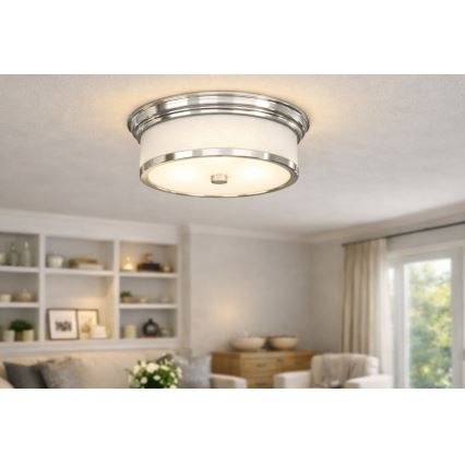 Open Design OR84863 - Kattovalaisin FAMBURO 3xE14/12W/230V halkaisija 31 cm kiillotettu kromi
