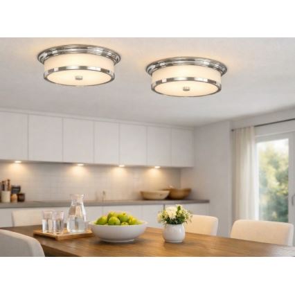 Open Design OR84863 - Kattovalaisin FAMBURO 3xE14/12W/230V halkaisija 31 cm kiillotettu kromi