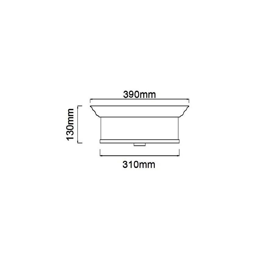 Open Design OR84870 - Kattovalaisin FAMBURO 3xE14/12W/230V, halkaisija 31 cm, kultainen