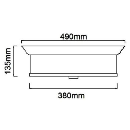 Open Design OR84900 - Kattovalaisin FAMBURO 4xE14/12W/230V halkaisija 38 cm kultainen