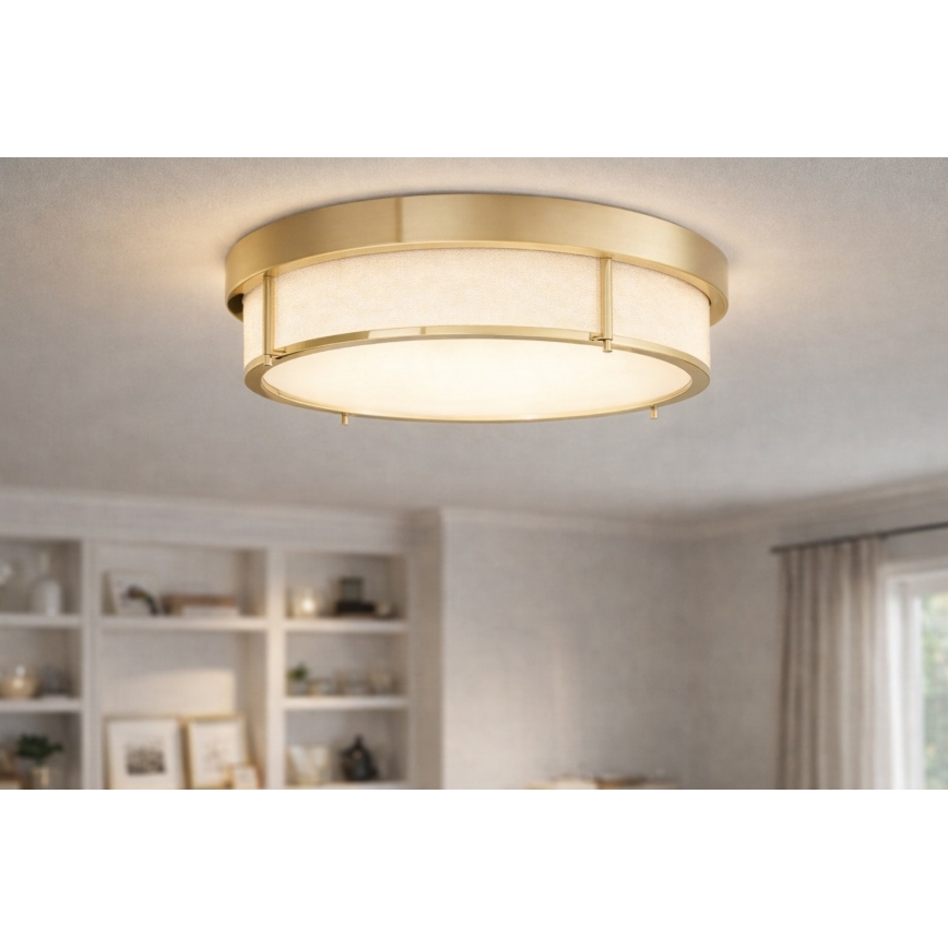 Open Design OR84931 - Kattovalaisin ROMI, 4 x E14 (enintään 12 W), 230 V, halkaisija 50 cm, messinki