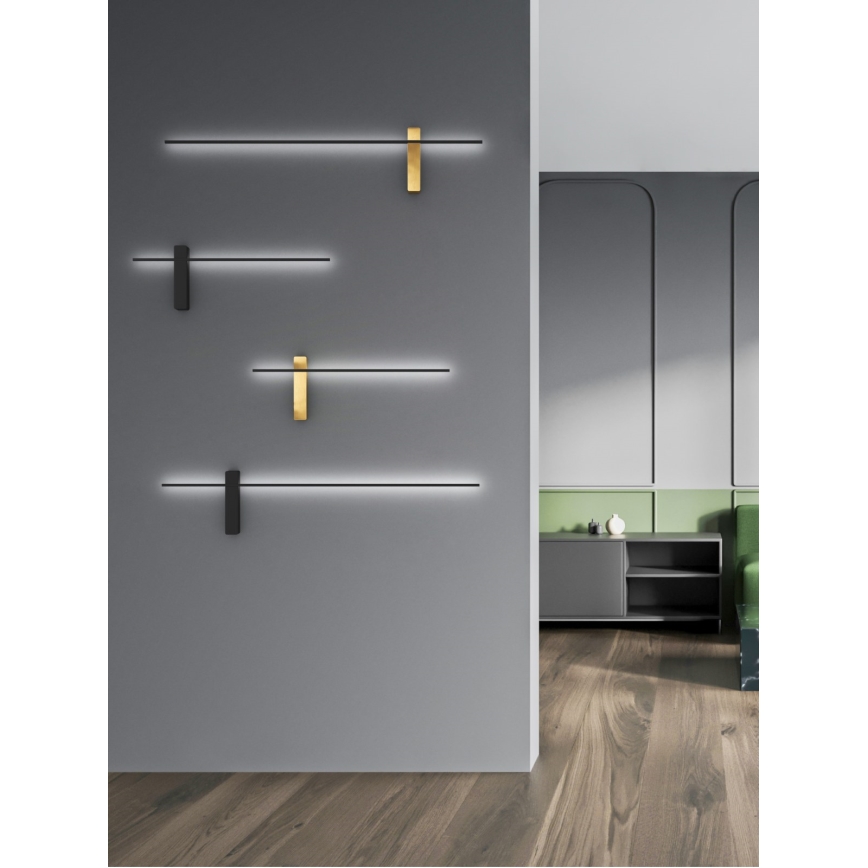 Open Design OR85051 - LED-seinävalaisin BENE LED/10,5W/230V 100 cm musta