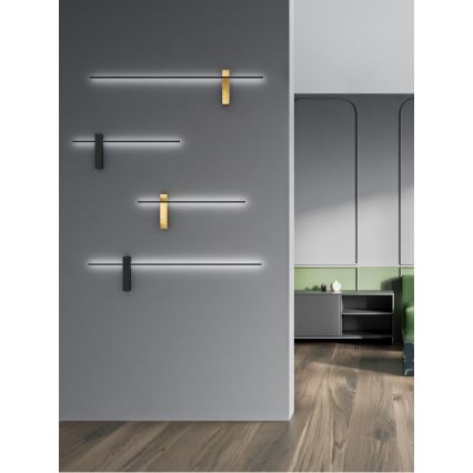Open Design OR85068 - BENE LED-seinävalaisin LED/7W/230V 62 cm musta