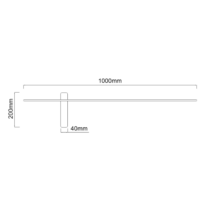 Open Design OR85075 - LED-seinävalaisin BENE LED/10,5W/230V 100 cm kultainen