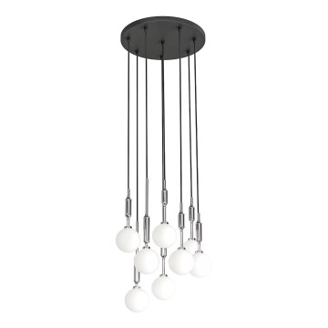 Open Design OR85327 - Riippuvalaisin kaapelilla ERO 8xG9/8W/230V kiiltävä kromi
