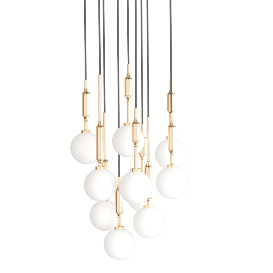 Open Design OR85365 - Riippuvalaisin vaijerilla ERO 10xG9/8W/230V kullanvärinen