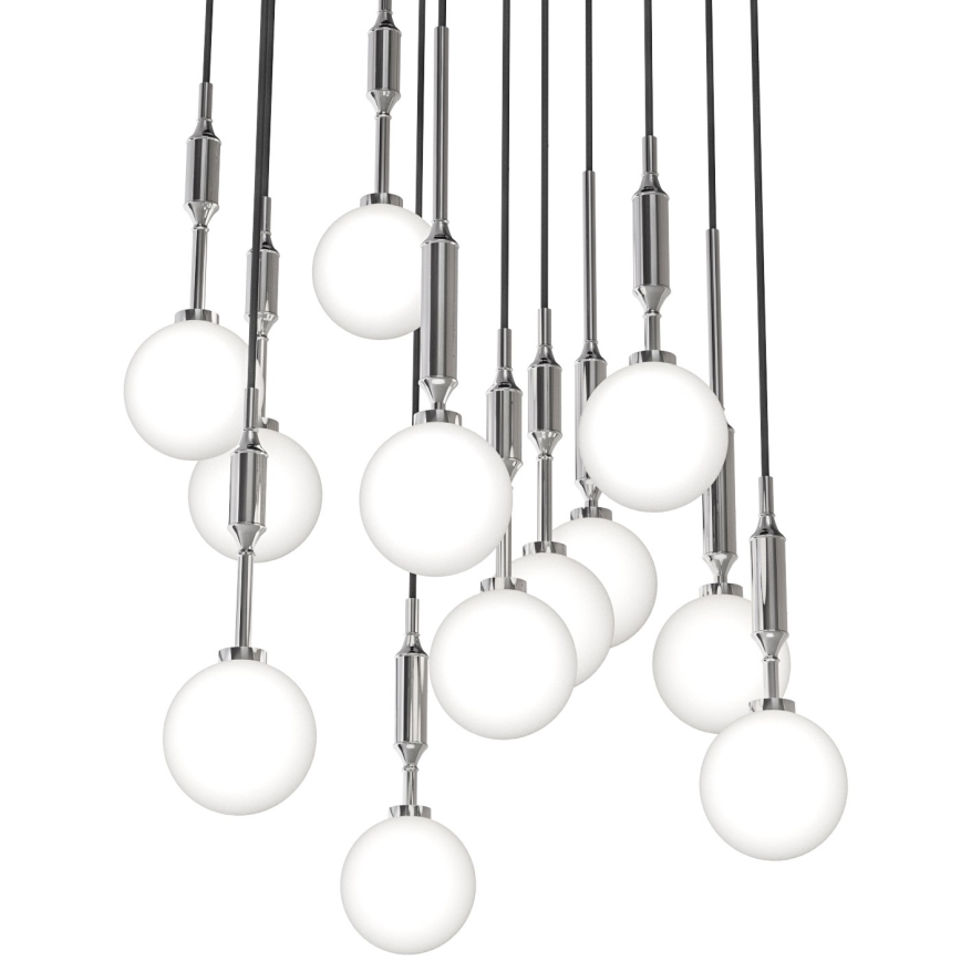 Open Design OR85389 - ERO-riippuvalaisin vaijerilla 12xG9/8W/230V kiiltävä kromi