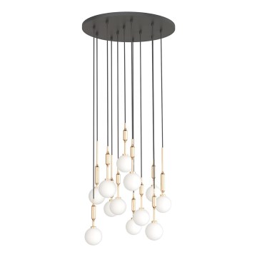 Open Design OR85396 - Riippuvalaisin vaijerilla ERO 12xG9/8W/230V kultainen
