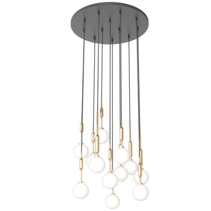 Open Design OR85396 - Riippuvalaisin vaijerilla ERO 12xG9/8W/230V kultainen