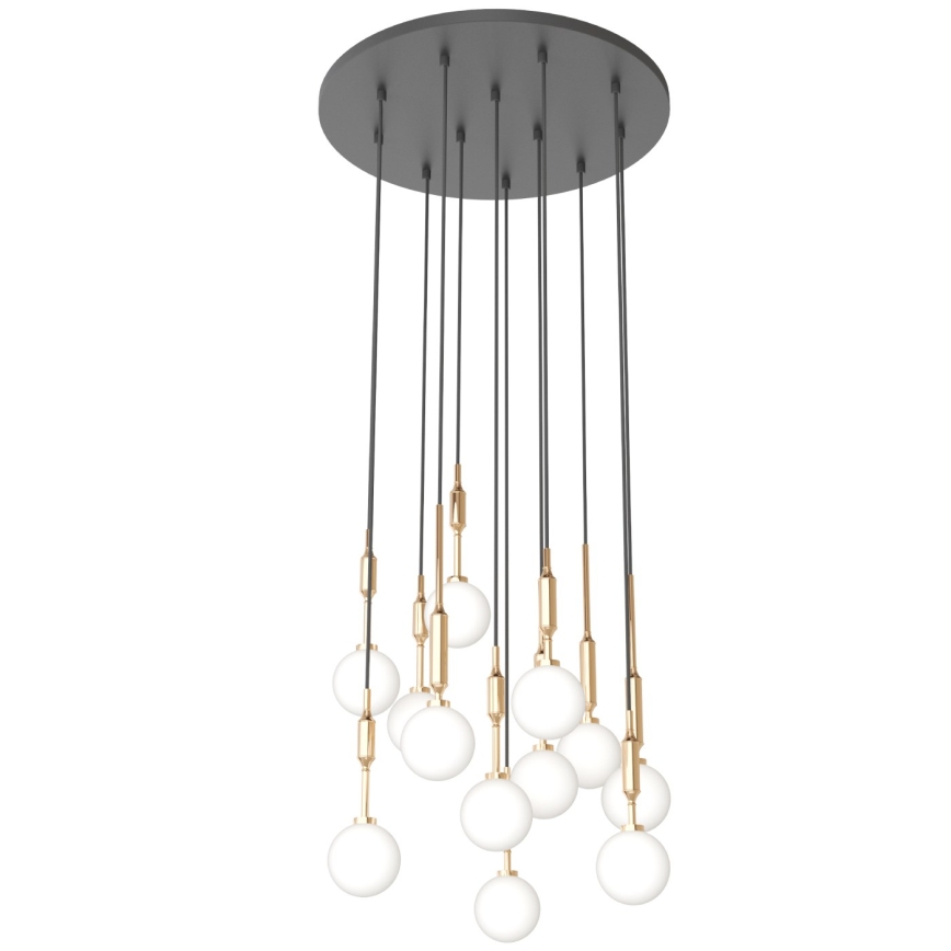 Open Design OR85396 - Riippuvalaisin vaijerilla ERO 12xG9/8W/230V kultainen