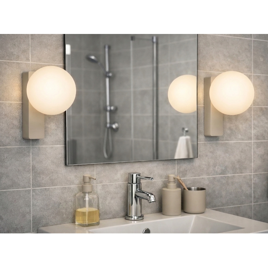 Open Design OR85549 - BOLETTA kylpyhuoneen seinävalaisin 1xG9/8W/230V IP44 beige
