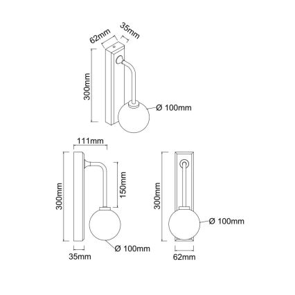 Open Design OR85594 - ERO kylpyhuoneen seinävalaisin 1xG9/9W/230V IP44 kiiltävä kromi