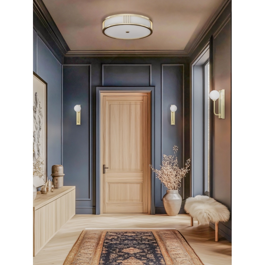 Open Design OR85761 - Kattovalaisin SANDRO 4xE14/12W/230V, Ø 50 cm, messinki