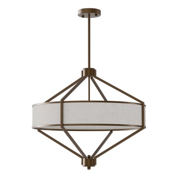 Open Design OR85846 - ZUNDO kattovalaisin tangolla 4xE27/15W/230V ruskea/beige