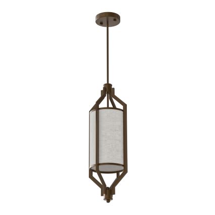 Open Design OR85877 - Riippuvalaisin varrella ZUNDO 1xE27/15W/230V ruskea/beige