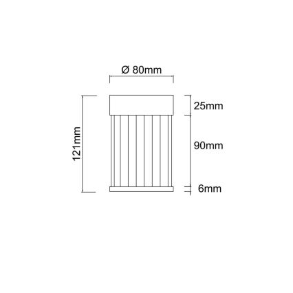 Open Design OR86089 - Kohdevalaisin FIATTO 1xG9/8W/230V ruusukulta