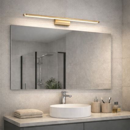 Open Design OR86140 - LED-kylpyhuoneen peilavalaisin LUCE LED/12W/230V 3000/4500/6500K 91,5 cm IP44 messinki