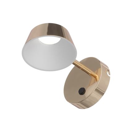 Open Design OR86539 - LED-seinävalaisin TIMO LED/6W/230V 3000/4500/6500K messinki