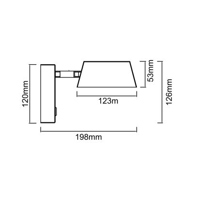 Open Design OR86539 - LED-seinävalaisin TIMO LED/6W/230V 3000/4500/6500K messinki