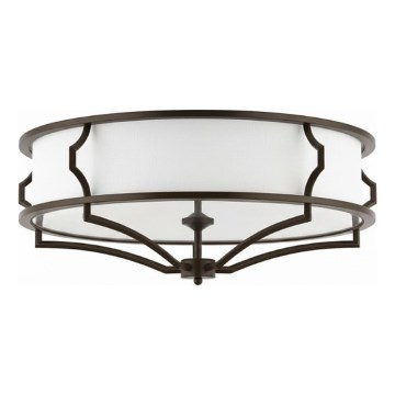 Open Design OR86614 - kattovalaisin STESSO 6xE27/12W/230V, Ø 85 cm, ruskea