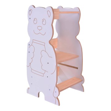 Oppimistorni BEAR valkoinen/vaahtera