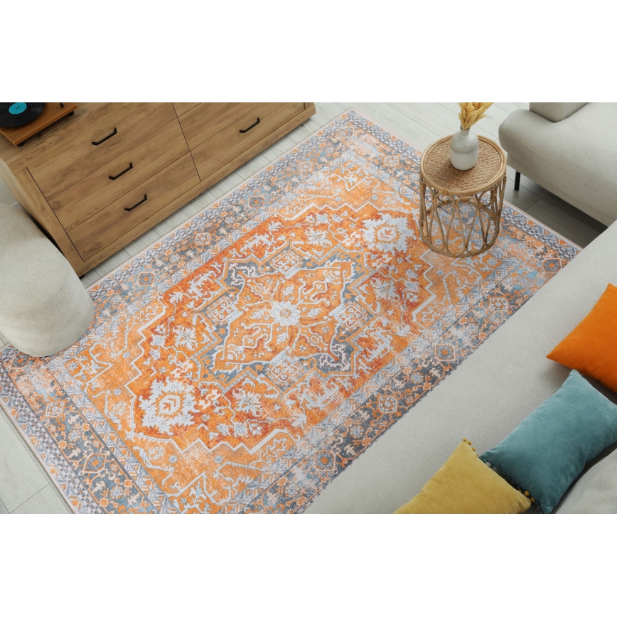 Orientaalinen matto DOVE-VINTAGE 120x170 cm 2600 g/m2 oranssi