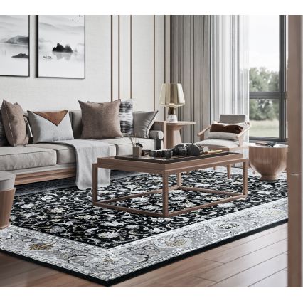 Orientaalinen matto GRECE 120x170 cm 2150 g/m2 musta/harmaa/valkoinen