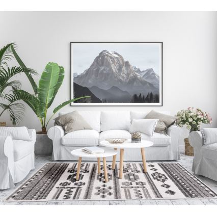 Orientaalinen matto NEPAL 120x180 cm harmaa/valkoinen