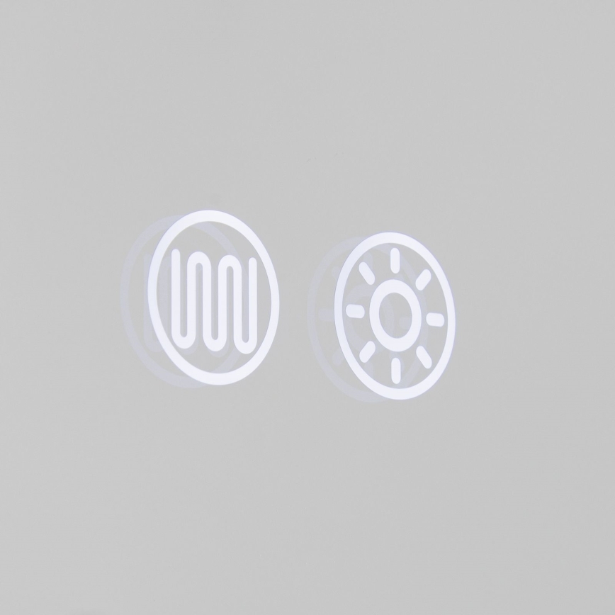 Lämmityksellä varustettu LED-kylpyhuoneen seinäpeili taustavalaistuksella FRAME LED/48W/230V 3000/4000/6000K 60x45 cm IP44