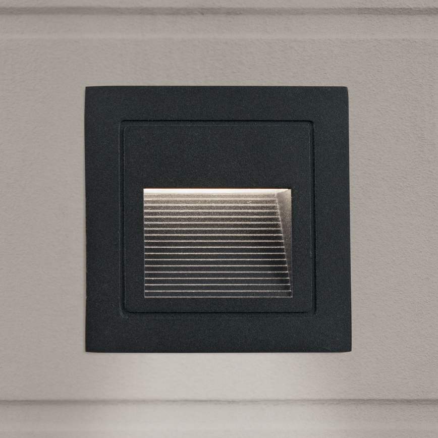 LED Upotettava valaisin LORO LED/2W/230V IP65 musta