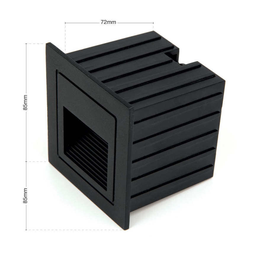 LED Upotettava valaisin LORO LED/2W/230V IP65 musta