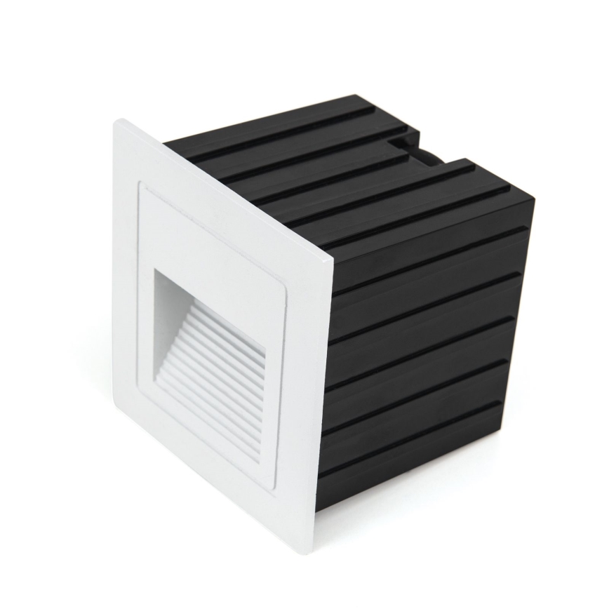 LED Upotettava valaisin LORO LED/2W/230V IP65 valkoinen