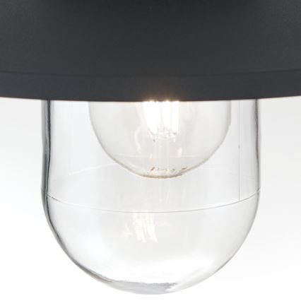 Ulkokäyttöön tarkoitettu riippuvalaisin EDWARD 1xE27/60W/230V IP44 antrasiitti