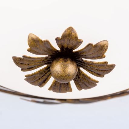 Kattovalo FLEUR 2xE27/60W/230V halkaisija 40 cm pronssi