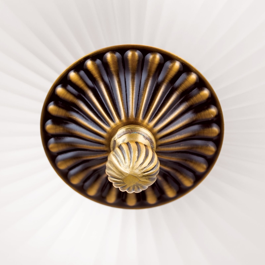 Kattovalo ROCCA 2xE27/60W/230V halkaisija 31 cm pronssi/valkoinen