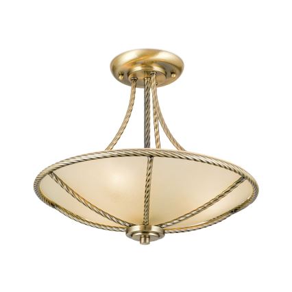 Riippukattokruunu MAURO 3xE27/60W/230V halkaisija 42 cm pronssi