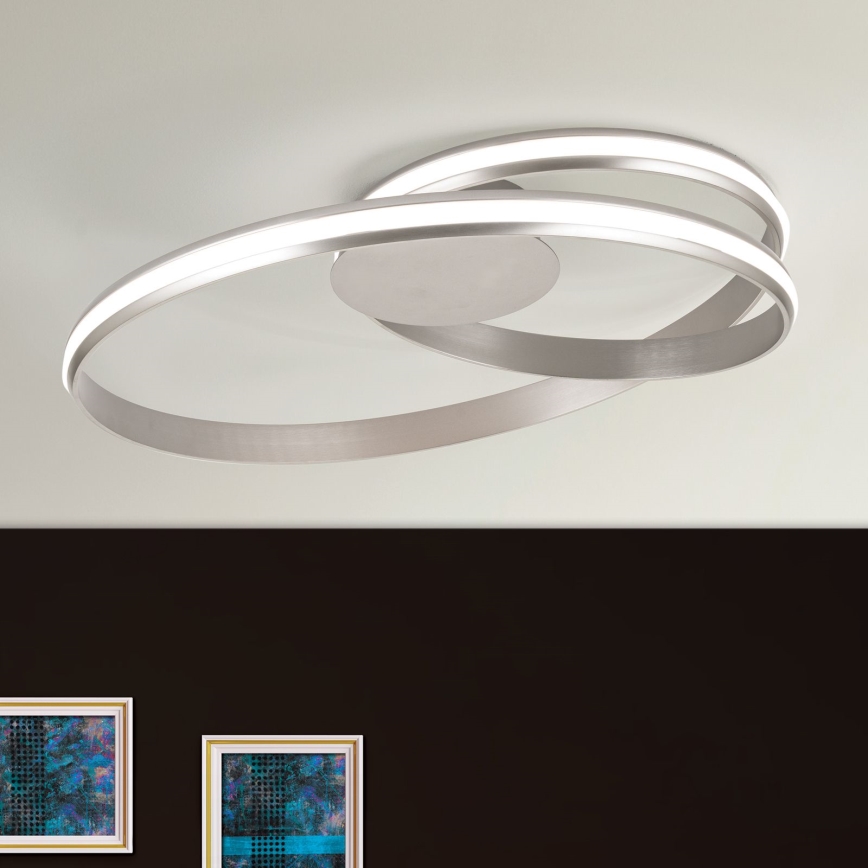 LED himmennettävä kattovalaisin CIRCUS LED/30W/230V hopea