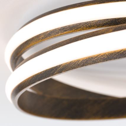 LED himmennettävä kattovalaisin CIRCUS LED/30W/230V ruskea/patina