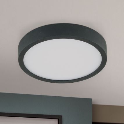 LED-kattovalaisin BULLY LED/12W/230V halkaisija 14 cm musta