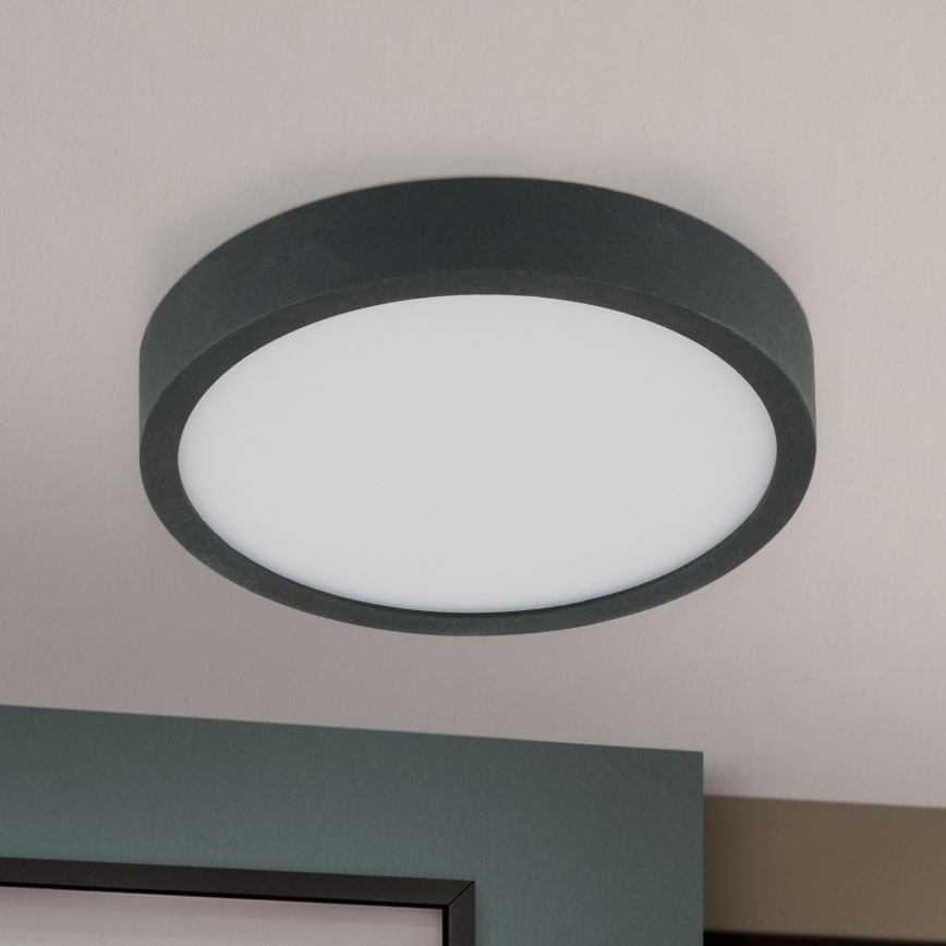 LED-kattovalaisin BULLY LED/12W/230V halkaisija 14 cm musta