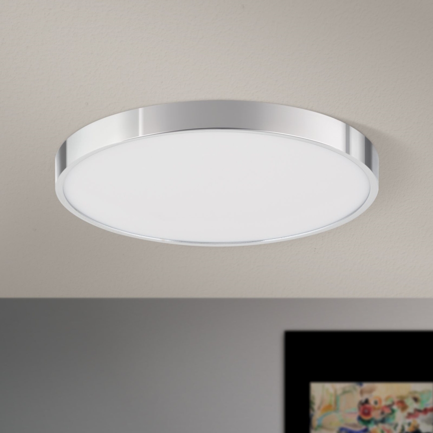 LED-kattovalaisin BULLY LED/28W/230V halkaisija 28 cm kiiltävä kromi