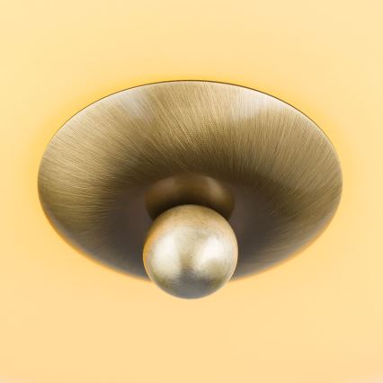 Kattovalo LANDHAUS 2xE27/60W/230V halkaisija 28 cm pronssi/beige